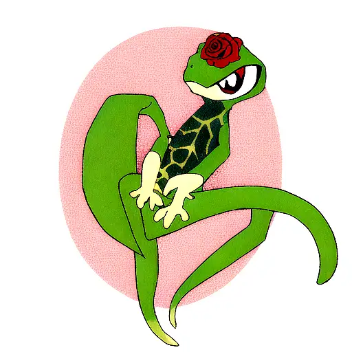 Cute Gecko Character Stock Illustration | Adobe Stock