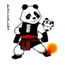 Panda Warrior tattoo design idea
