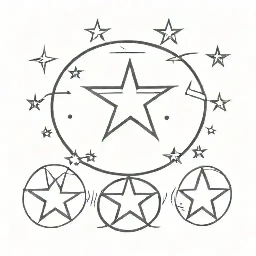 velaris three stars tattoo design idea