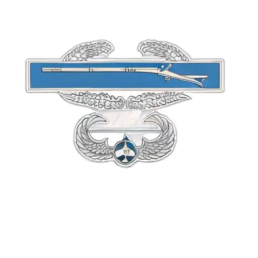 a badge of the air force tattoo design idea