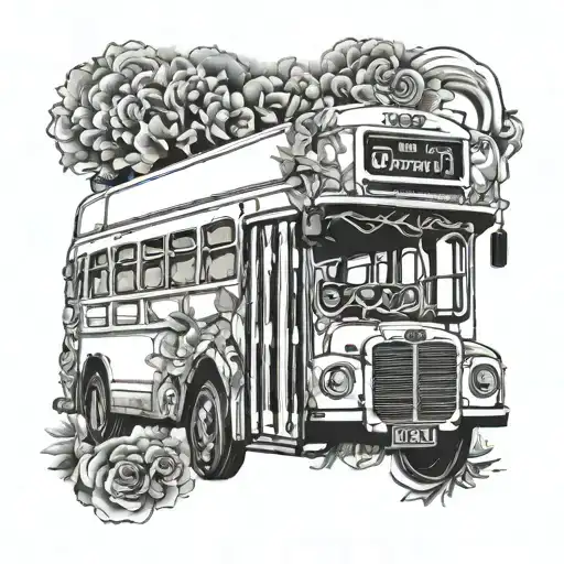 bus England  tattoo design idea