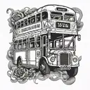 bus England  tattoo design idea