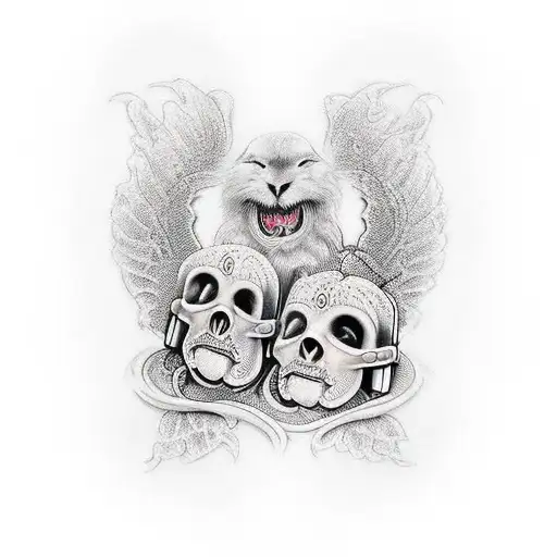 hear no evil see no evil speak no evil  tattoo design idea
