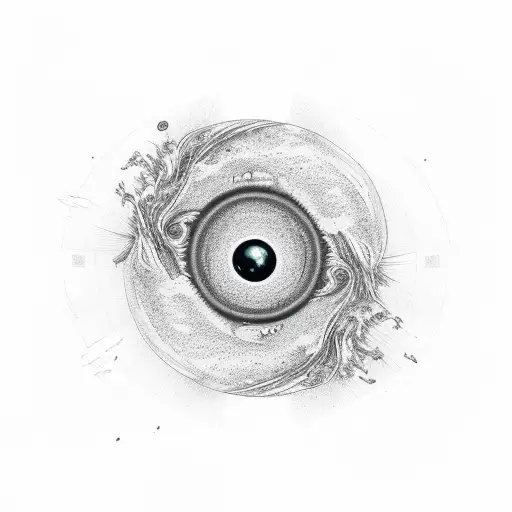 Blackhole interstellar tattoo design idea