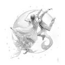 Dancing in the Moonlight tattoo design idea