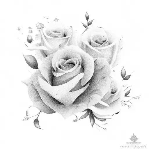 flores onda relogio leao tattoo design idea
