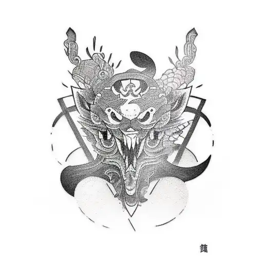 A "カゾク" tattoo in rectangle shape, typography style, simple tattoo design idea