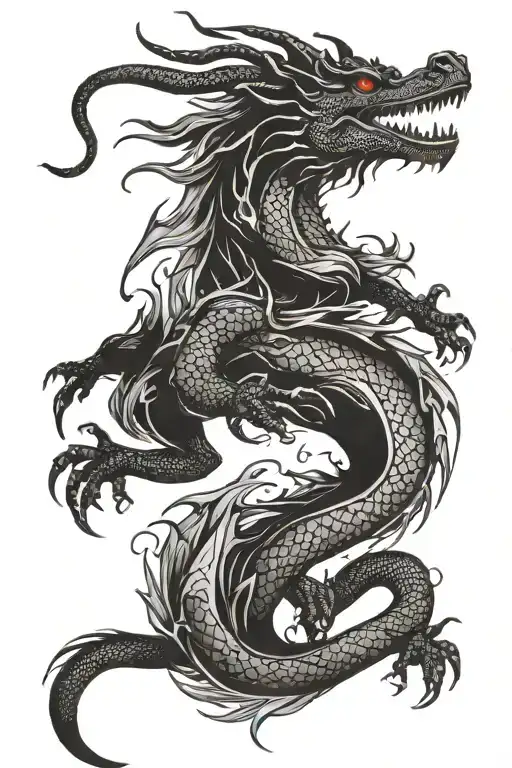dacaris dragon tattoo design idea