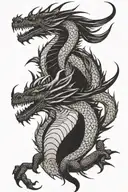 dacaris dragon tattoo design idea
