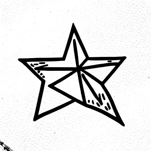 star tattoo design idea