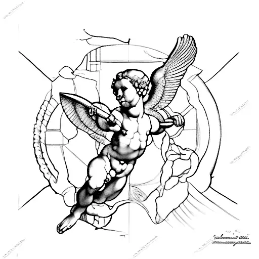 Criação de Adã, pintado por Michelangelo Buonarroti  tattoo design idea