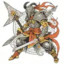 Warrior tattoo design idea