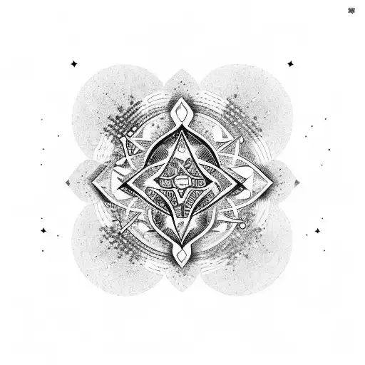 The word Metanoia with stars  tattoo design idea