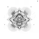 The word Metanoia with stars  tattoo design idea