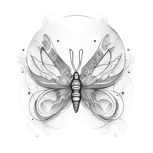 Tara butterfly  tattoo design idea