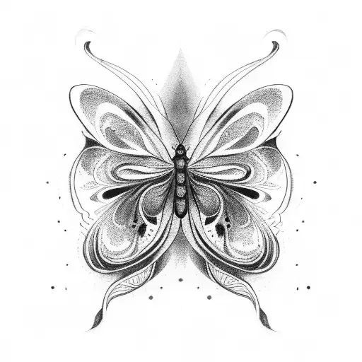 Tara butterfly  tattoo design idea
