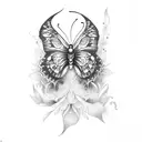 Tara butterfly  tattoo design idea
