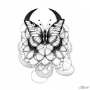 Tara butterfly  tattoo design idea