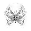 Tara butterfly  tattoo design idea