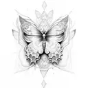 Tara butterfly  tattoo design idea