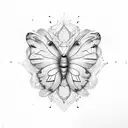 Tara butterfly  tattoo design idea