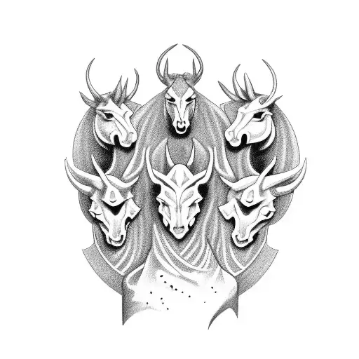four horsemen of the apocalypse tattoo design idea