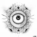 Evil Eye tattoo design idea