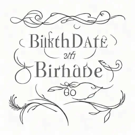 birthdates 08 07 2010 01 27 2017 10 03 2018 tattoo design idea
