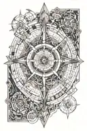 time chronos time god tattoo design idea