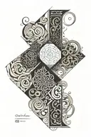 mario quintana poem written in elegant calligraphy tattoo design idea