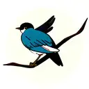 Swallow Bird tattoo design idea