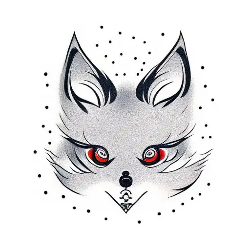 Inari Okami fox tattoo design idea