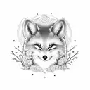 Inari Okami fox tattoo design idea