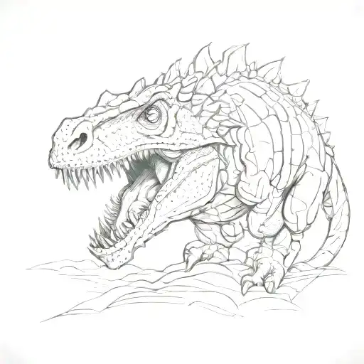carnotaurus tattoo design idea