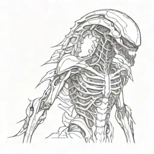 xenomorph  Alien tattoo design idea