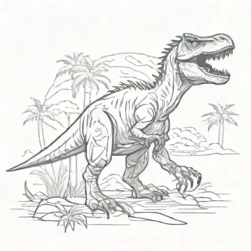 Jurassic park tattoo design idea