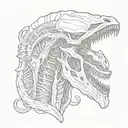 xenomorph Alien movie tattoo design idea