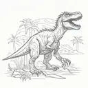 Jurassic park tattoo design idea