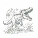 Jurassic park tattoo design idea