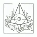 eye sunbeams bayleaf tattoo design idea