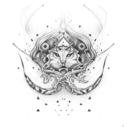 A forearm cross with last name tattoo design idea