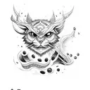 A forearm cross with last name tattoo design idea