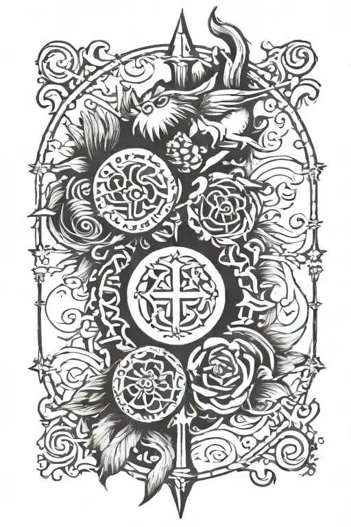 Middle Ages tattoo design idea