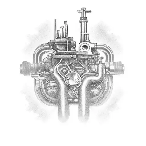 engine tools tattoo design idea