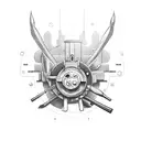 mechanic tools tattoo design idea