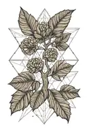 walnut tree tattoo design idea