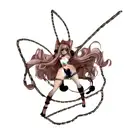 nude hentai maid girl in chains tattoo design idea