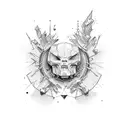 struggle, resilience, rock bottom tattoo design idea