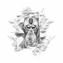 struggle, resilience, rock bottom tattoo design idea