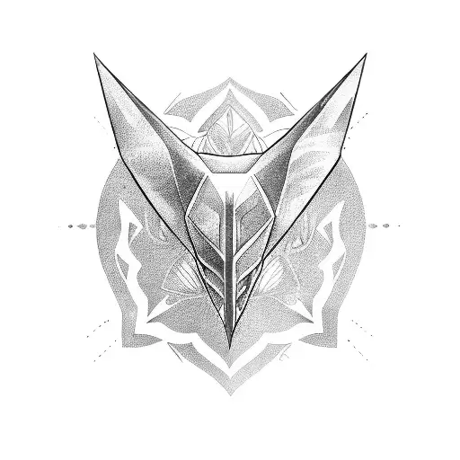 Manta, Polynesian, spearhead  tattoo design idea